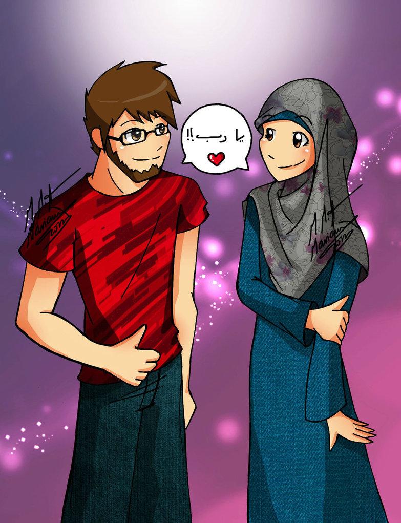 Islamic Couple Cartoons Couple Cartoon HD