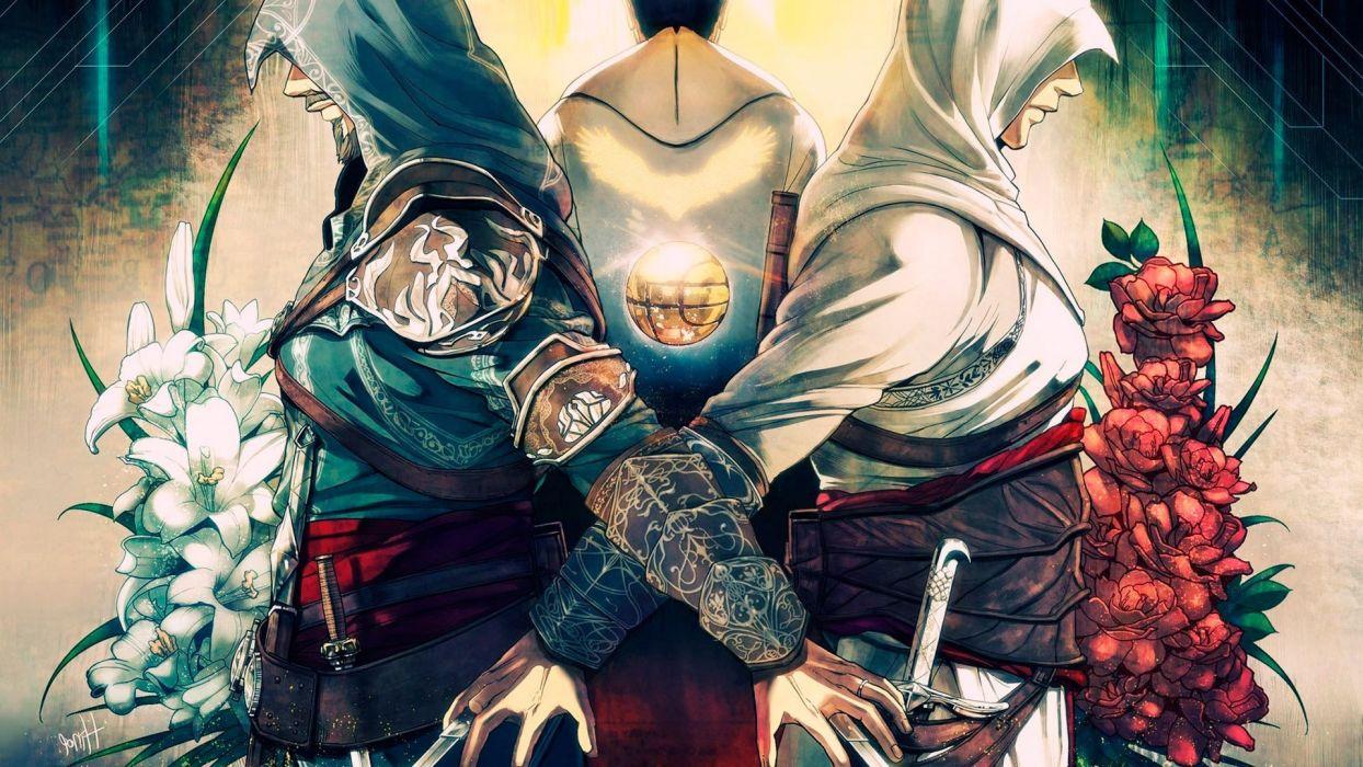 Video games Assassins Creed Altair Ibn La Ahad flowers