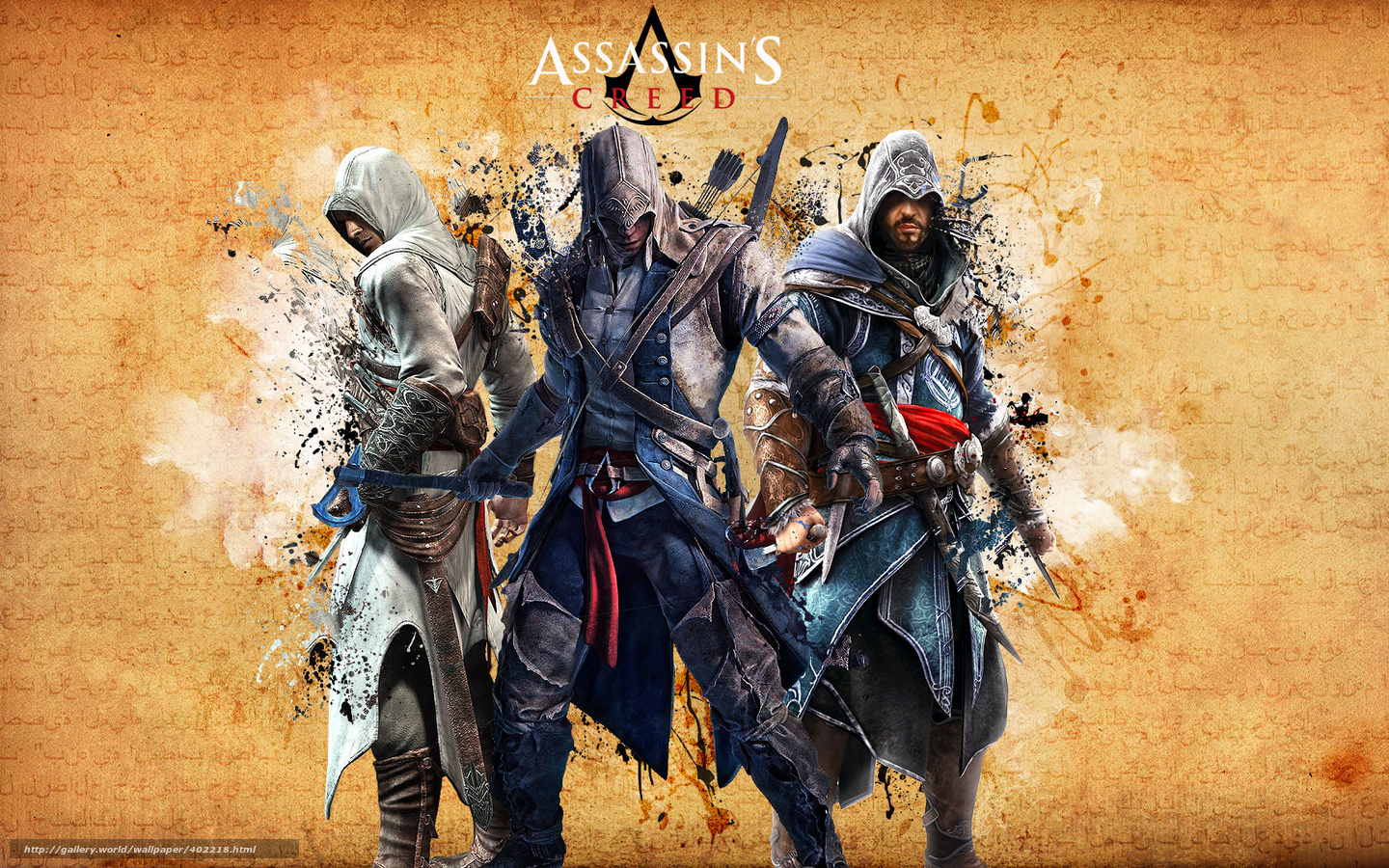 Download wallpaper assassins creed 3, ezio auditore da