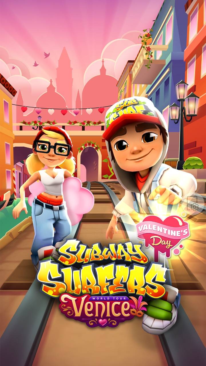 Aesthetic Subway Surfers Icon Pink