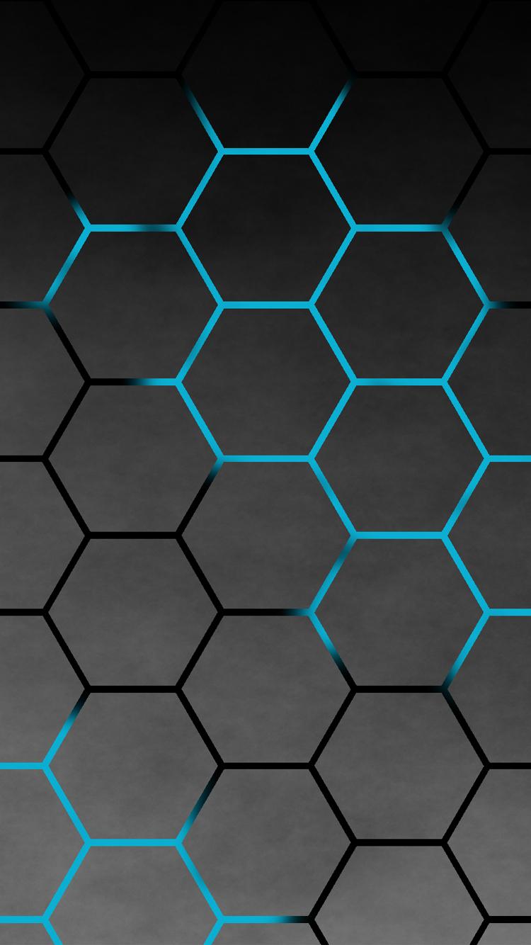 Available Downloads And Blue Hexagon Background, HD