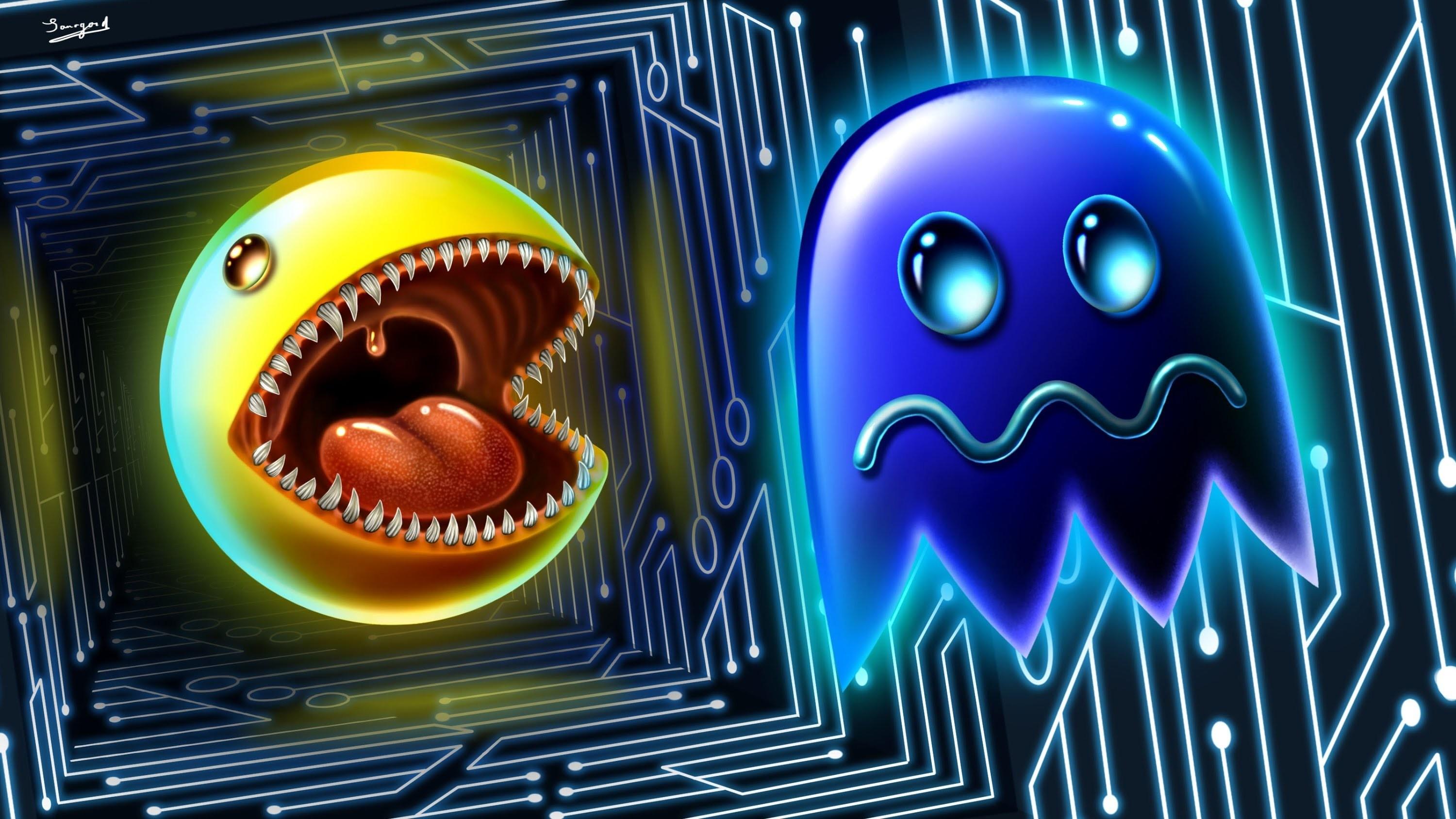 Pac-Man Doodle Desktop Wallpaper - Pac-Man Wallpaper in 4K