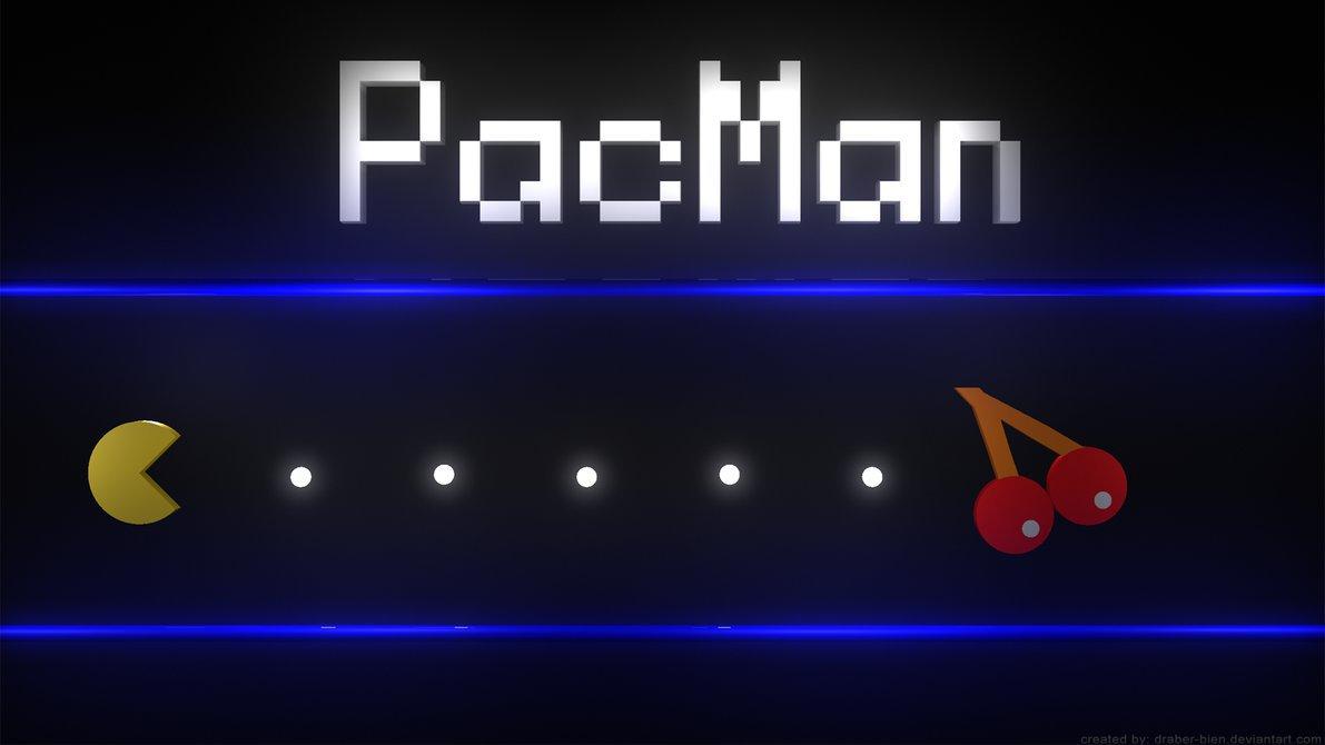 Simplistic PacMan 3D Render, Enjoy! [1920x1080] [OC] X Post