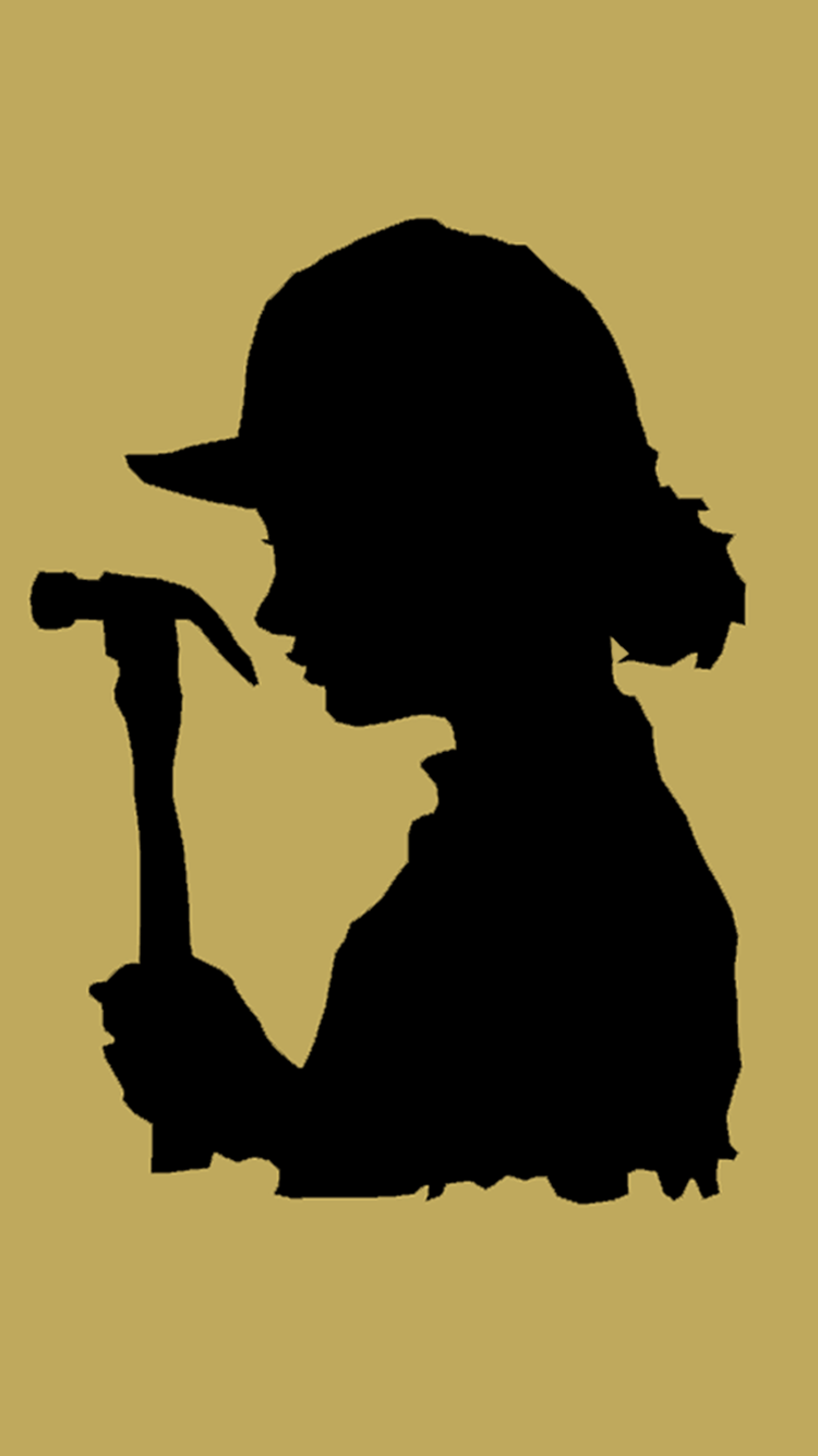 TWD Clementine Silhouette iPhone 6 Wallpaper