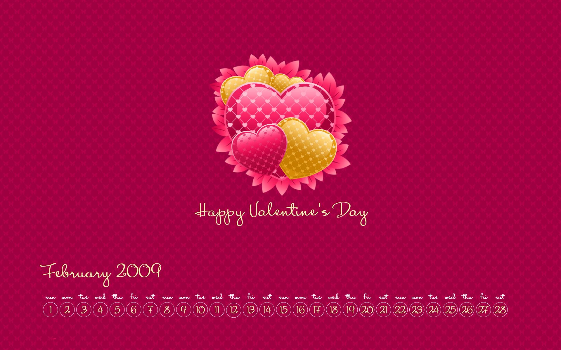 February 2009 Calendar Wallpaper. Photohop Tutorials