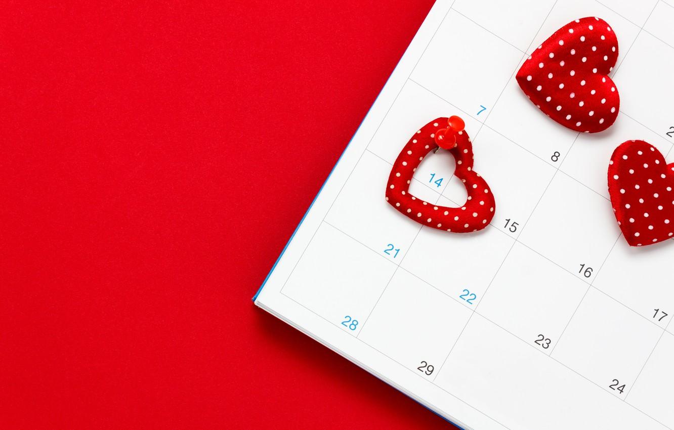 Wallpaper Love, Hearts, Holiday, Calendar, Valentine's day