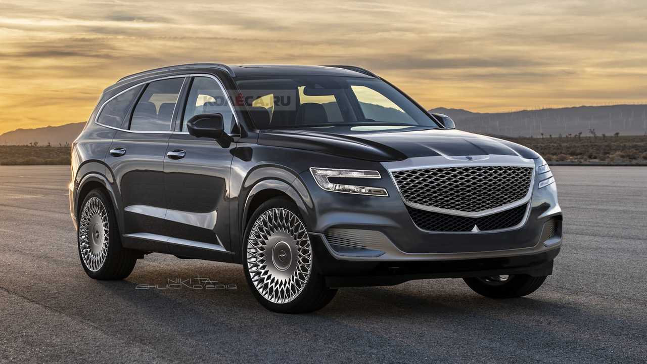 Genesis GV80 SUV Rendered With Sharp, Familial Cues