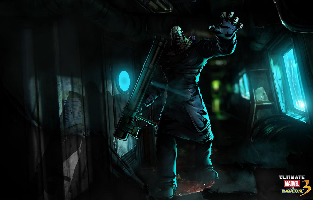 Wallpaper green, light, black, blue, Marvel, ultimate