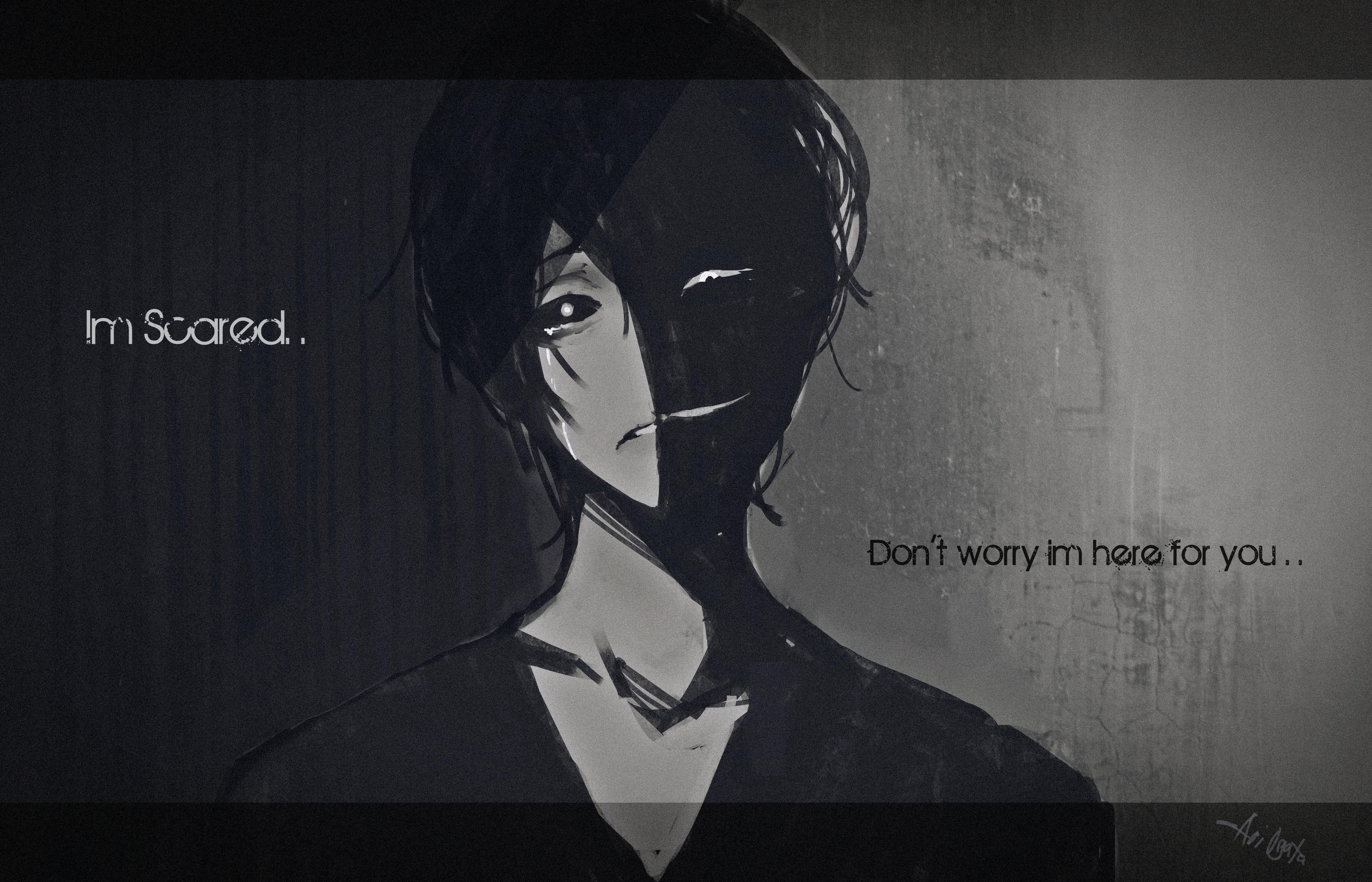 Download A mysterious dark anime boy with style. Wallpaper