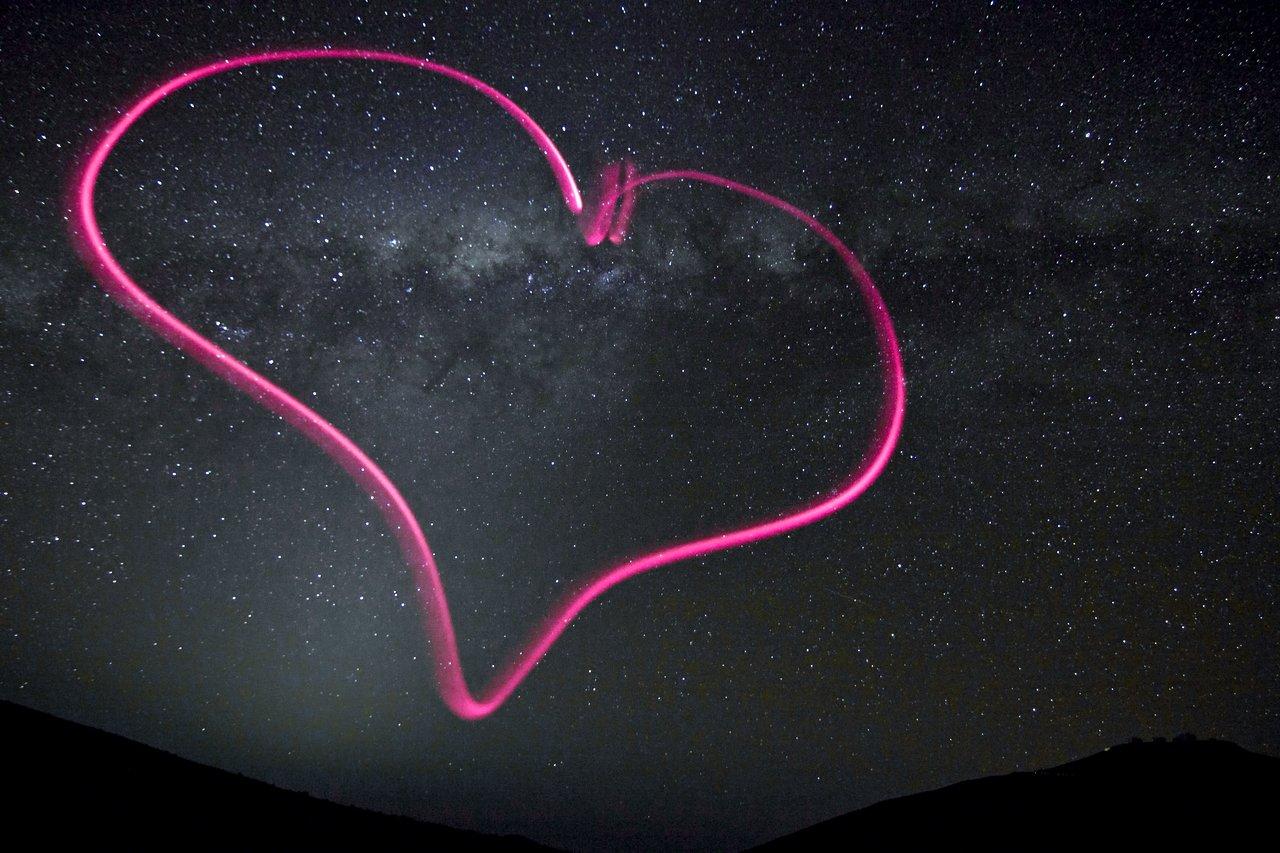 The heart of the Milky Way, for Valentine's Day
