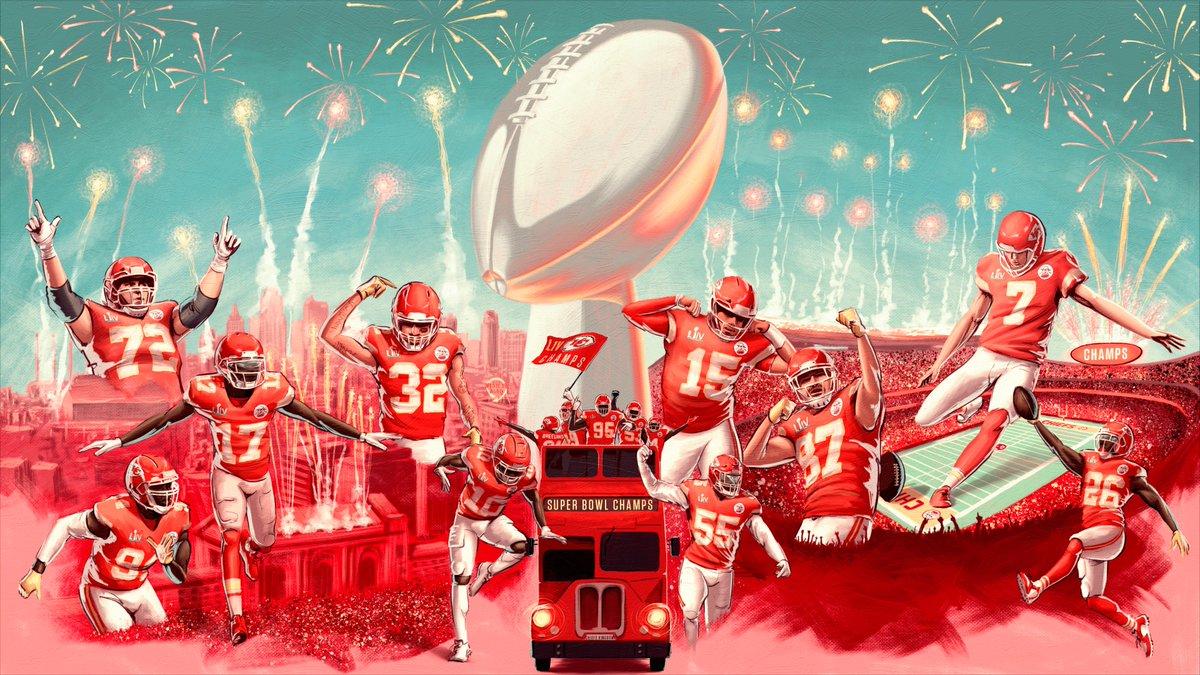 Kansas City Chiefs Super Bowl 54 wallpaper