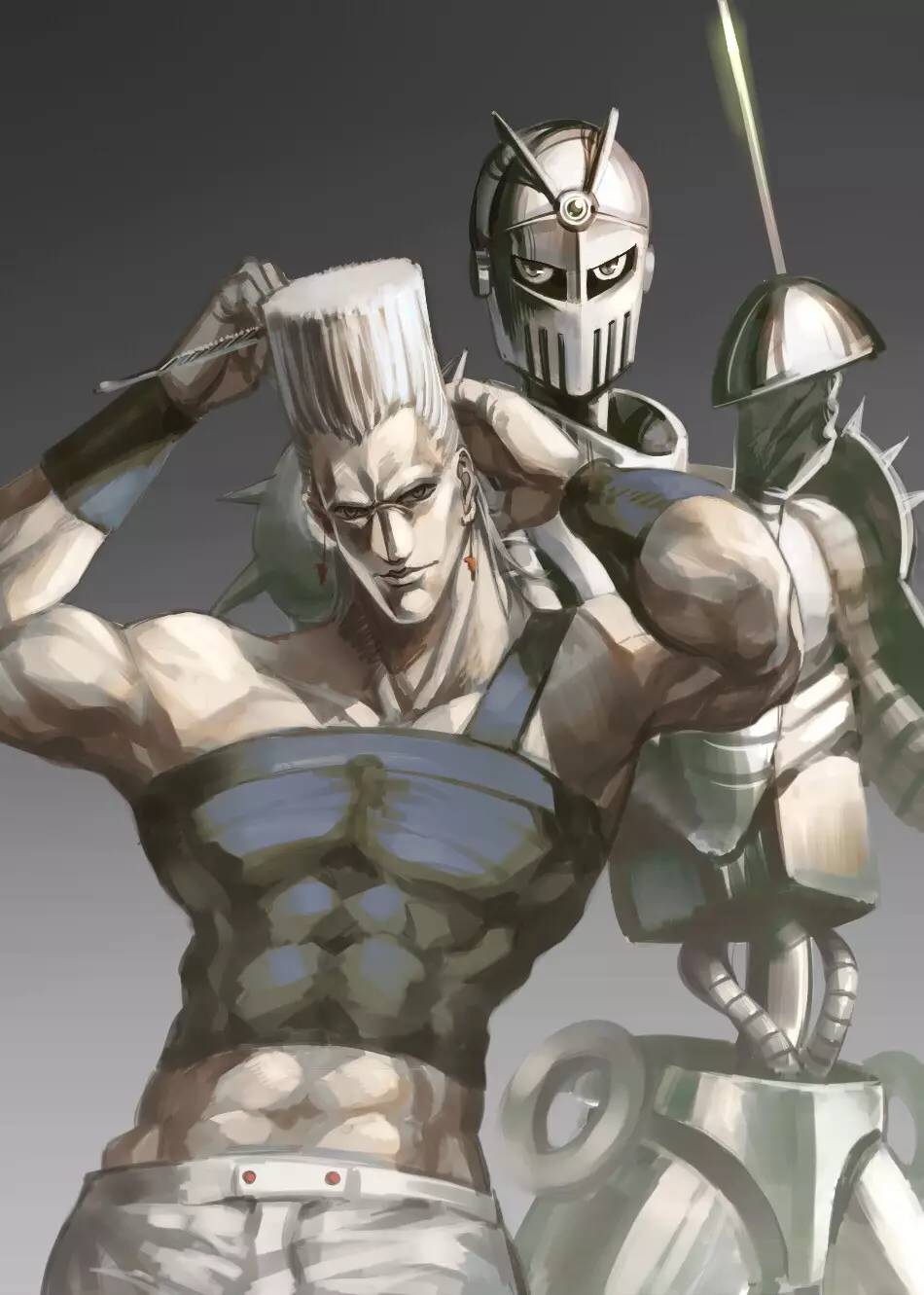 JJBA Stardust Crusaders- Unarmored Silver Chariot