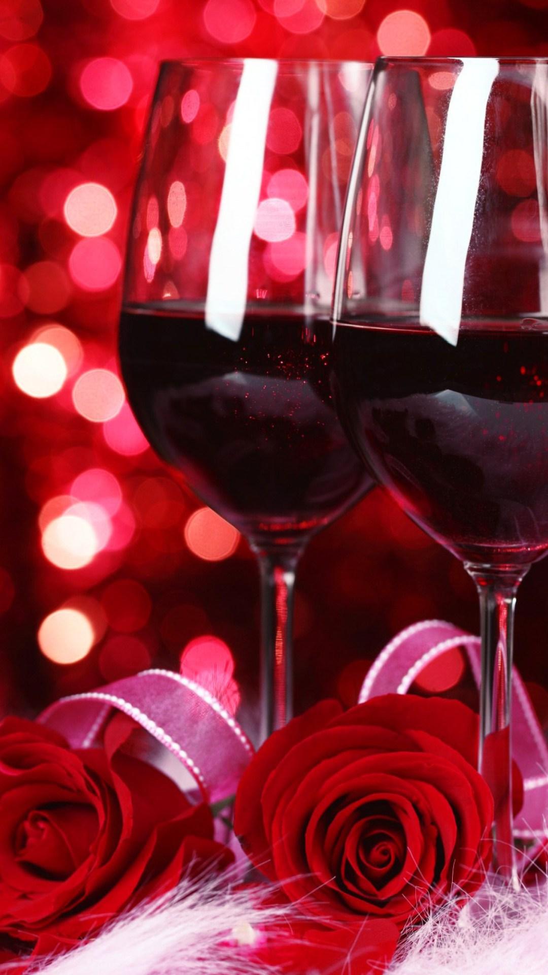 Valentine Wine And Roses Android wallpaper HD wallpaper