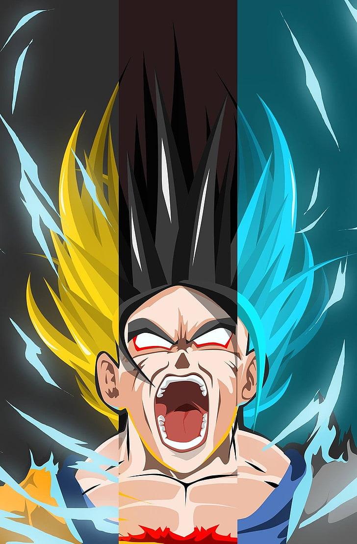 HD wallpaper: Goku illustration, Son Goku illustration, Dragon