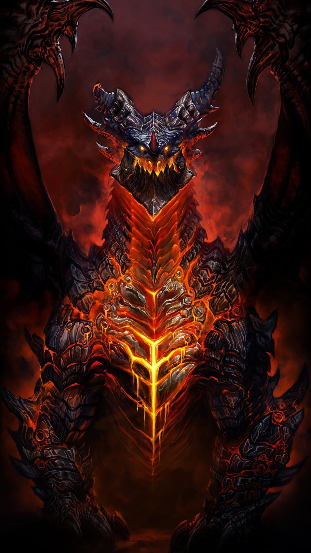 Deathwing World Of Warcraft Game iPhone HD Wallpaper HD