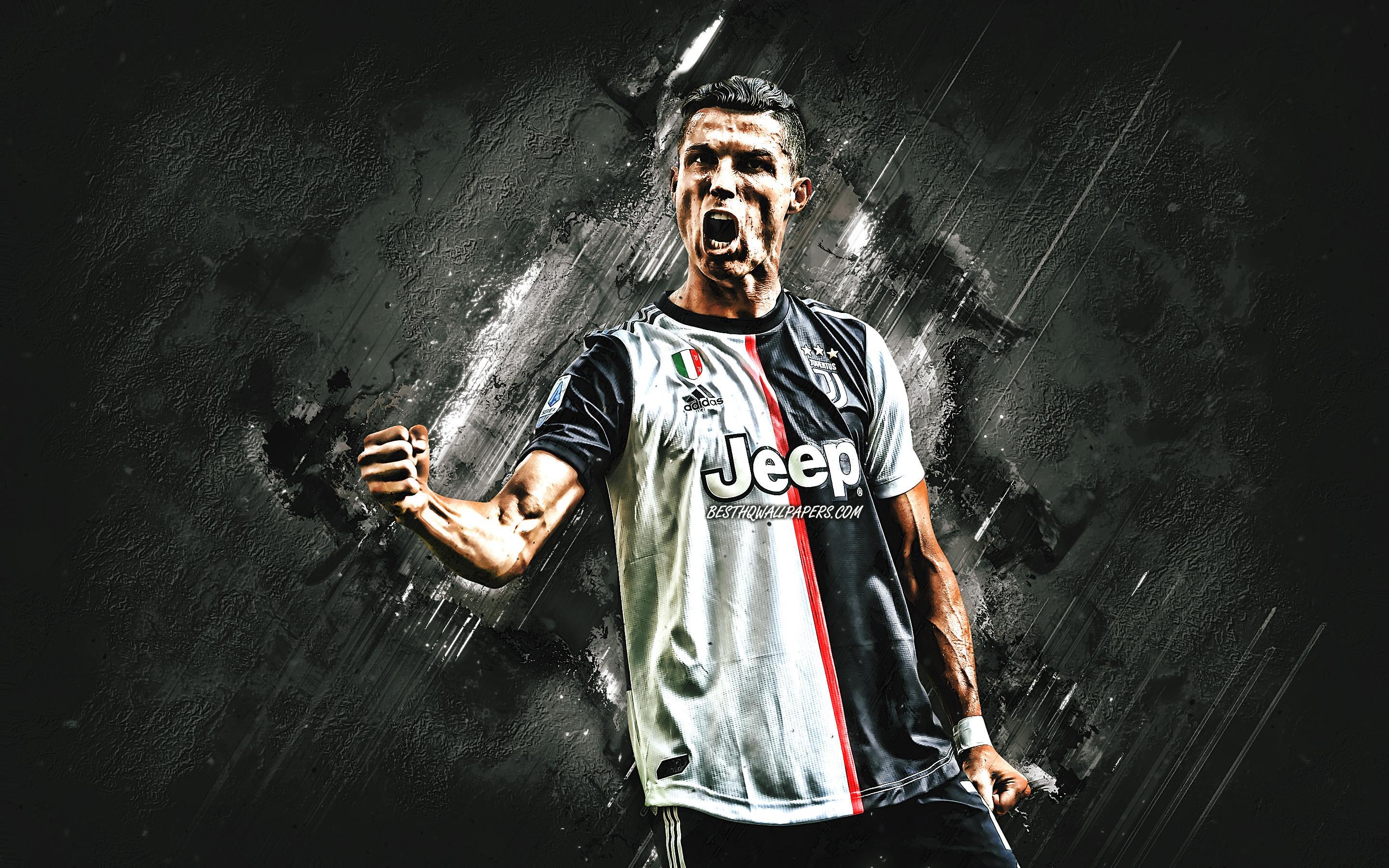 Download wallpaper Cristiano Ronaldo, portrait, Juventus FC