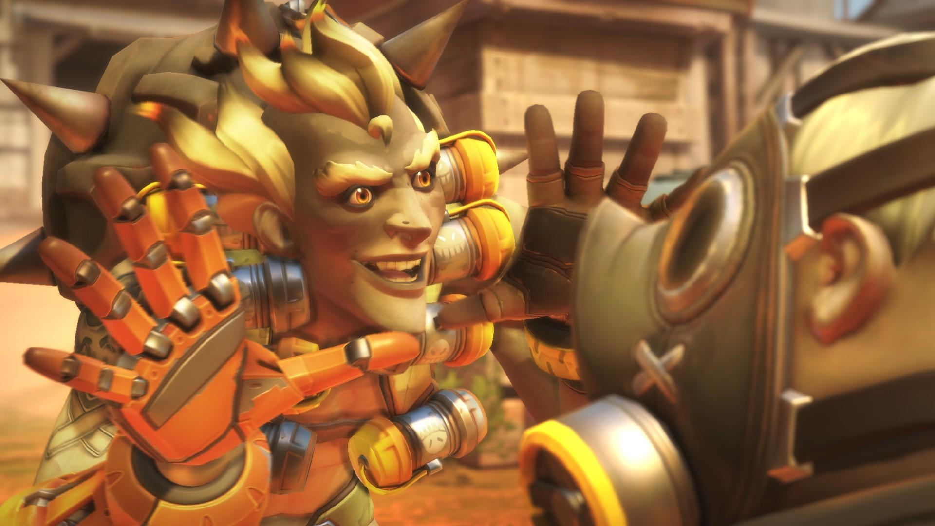 Junkrat Background Wallpaper Town Overwatch