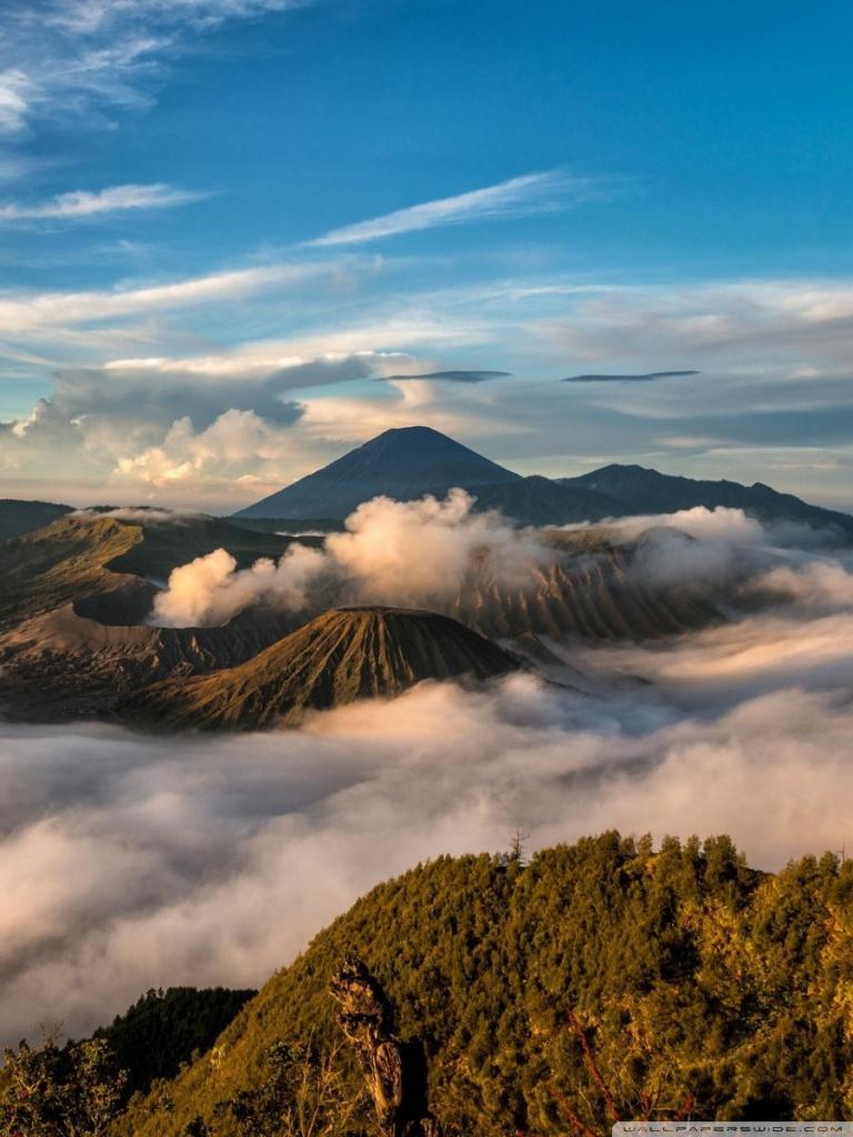 Bromo Tengger Semeru National Park Java Indonesia Ultra HD Desktop