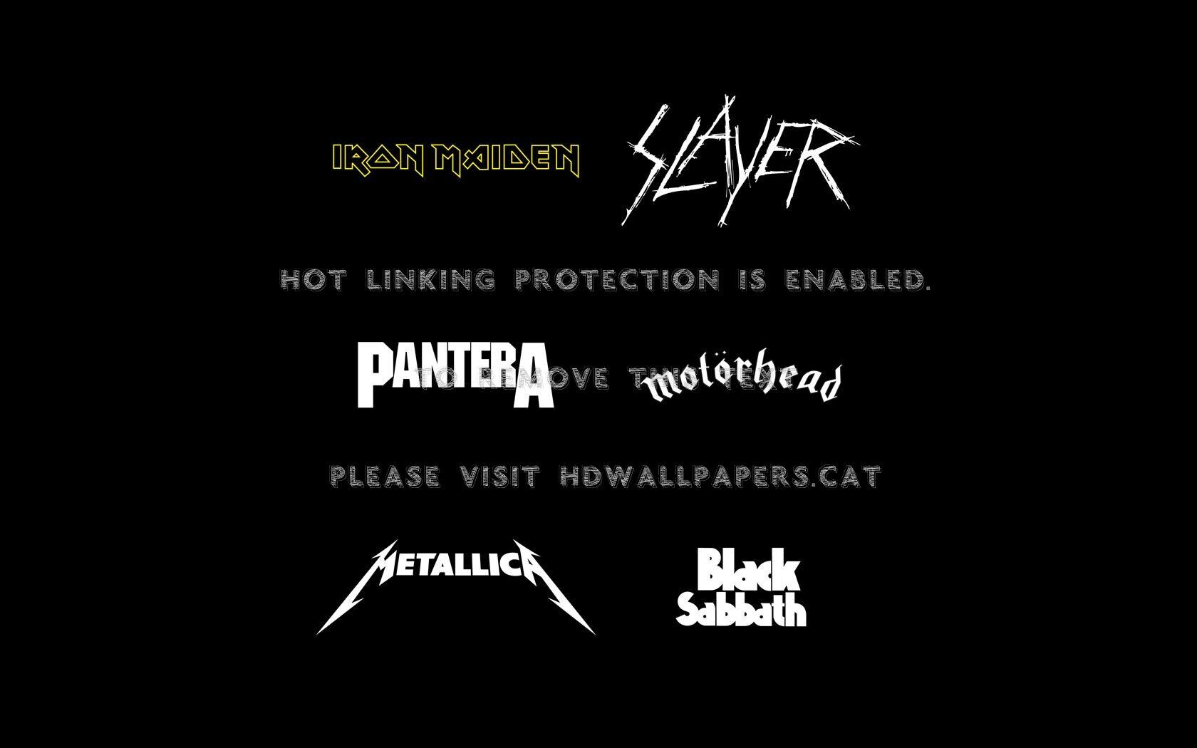 heavy metal bands pantera metallica black
