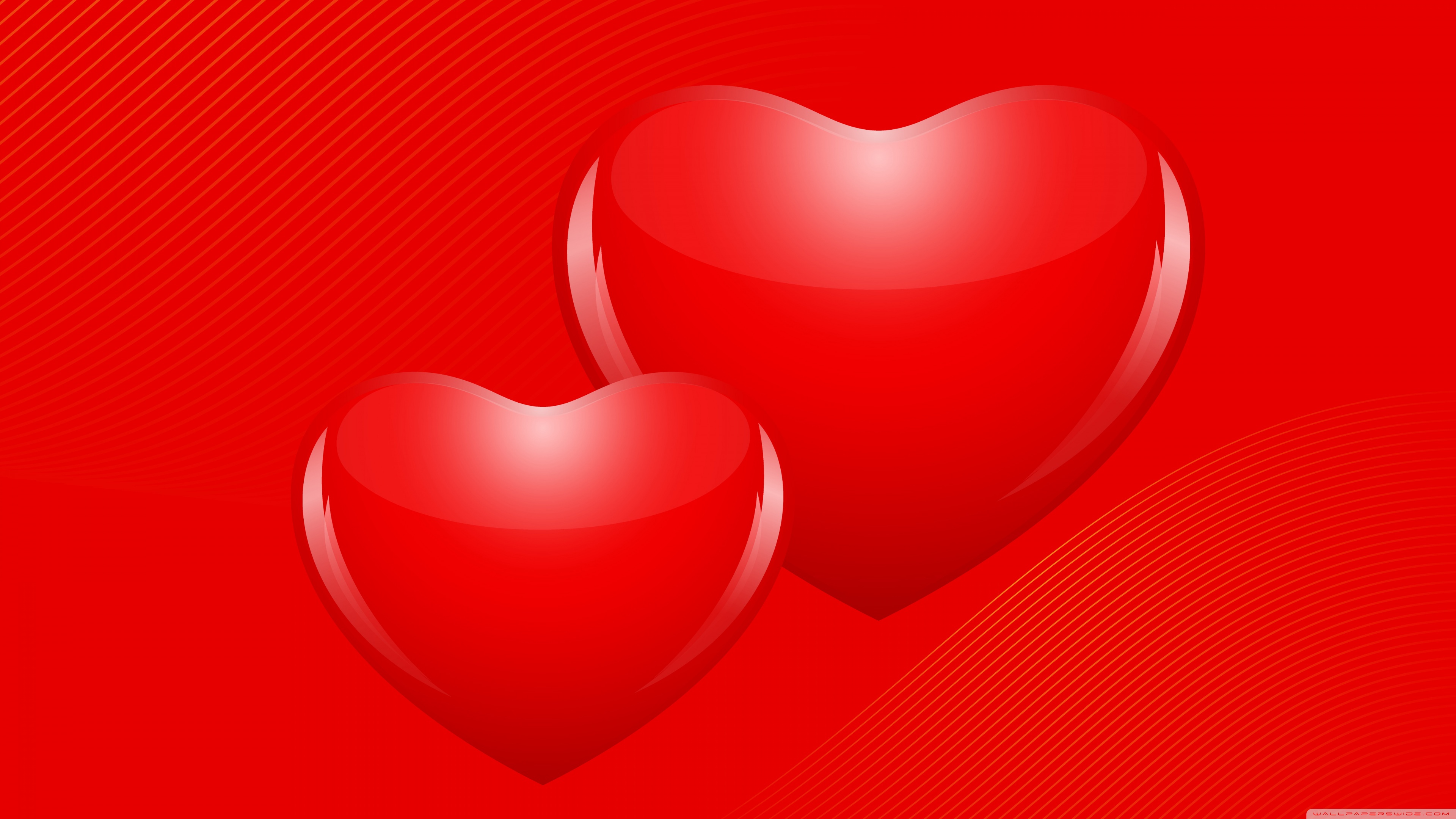 Valentine's Day Hearts 2016 Ultra HD Desktop Background