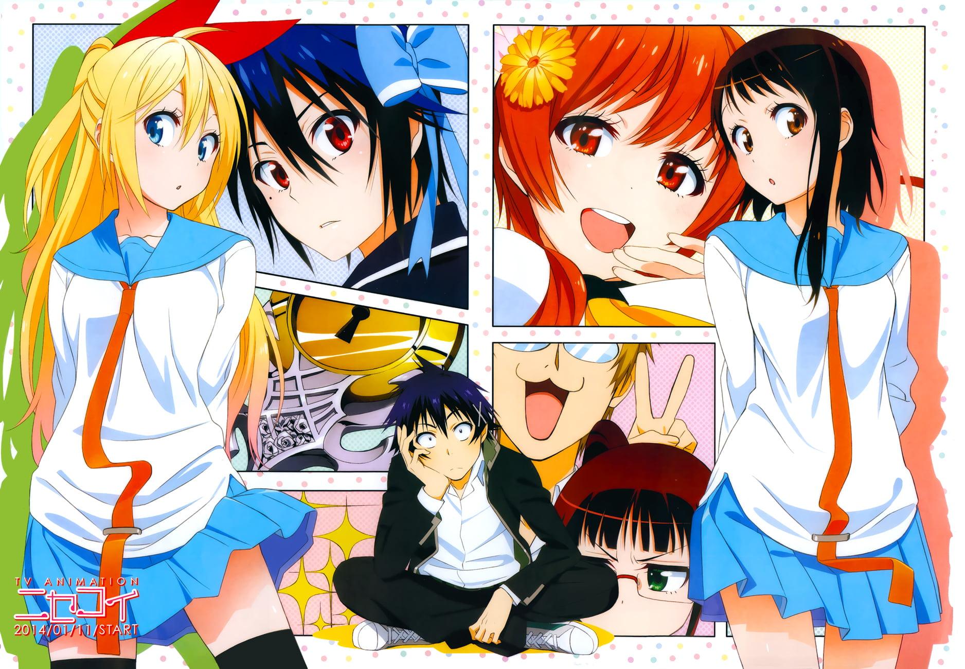 Male And Female Anime Character Wallpaper, Nisekoi