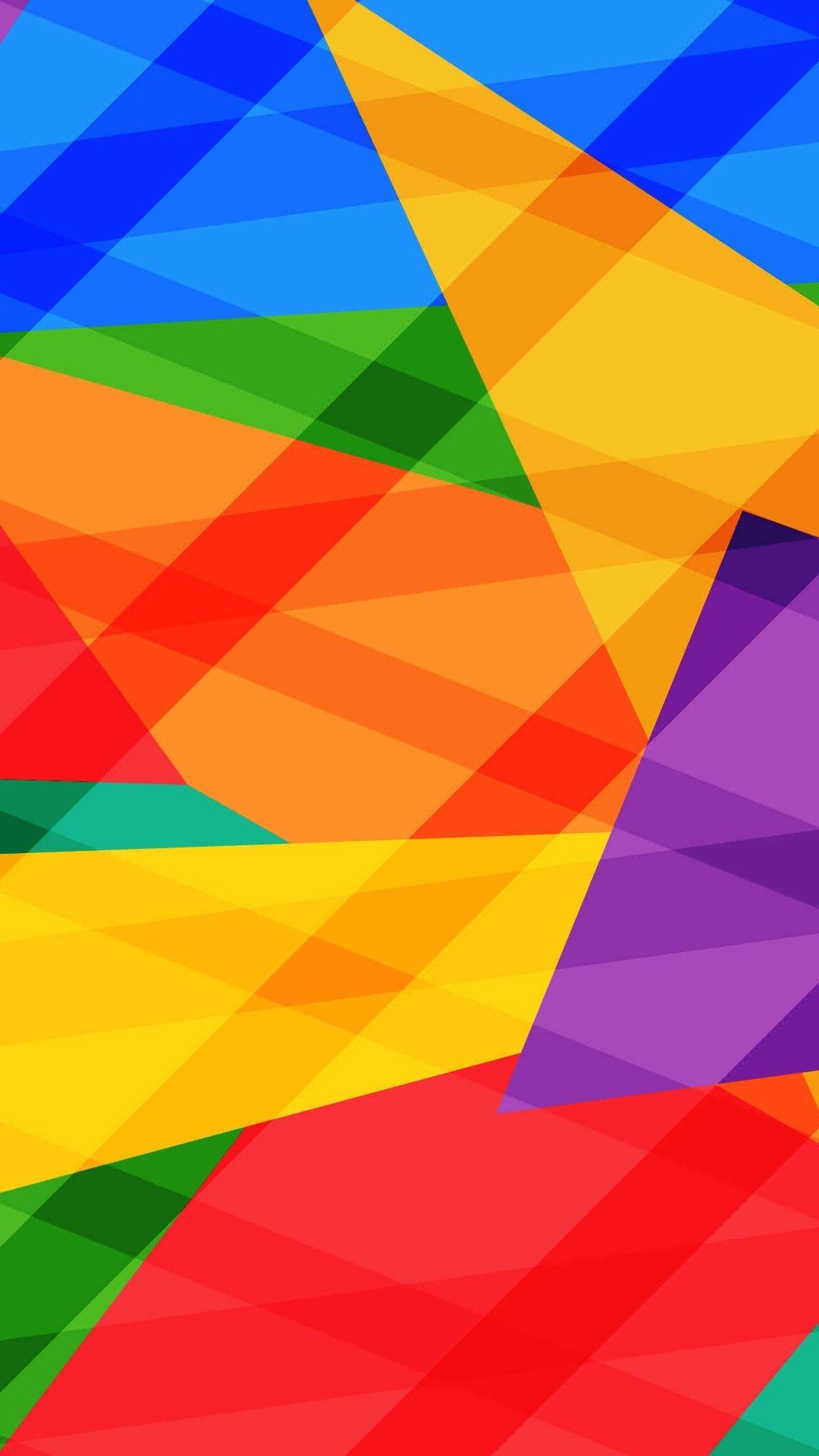 Colorful Geometric Phone Wallpaper Free Colorful