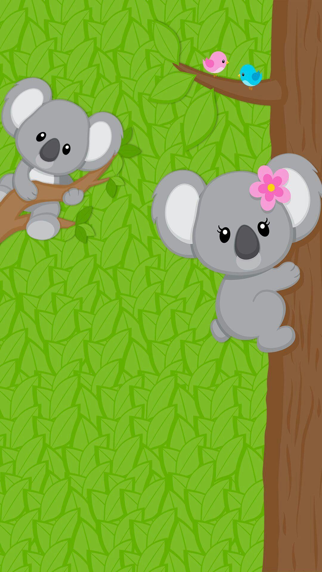 Cute koala wallpaper. Funny iphone wallpaper, Doodle frames