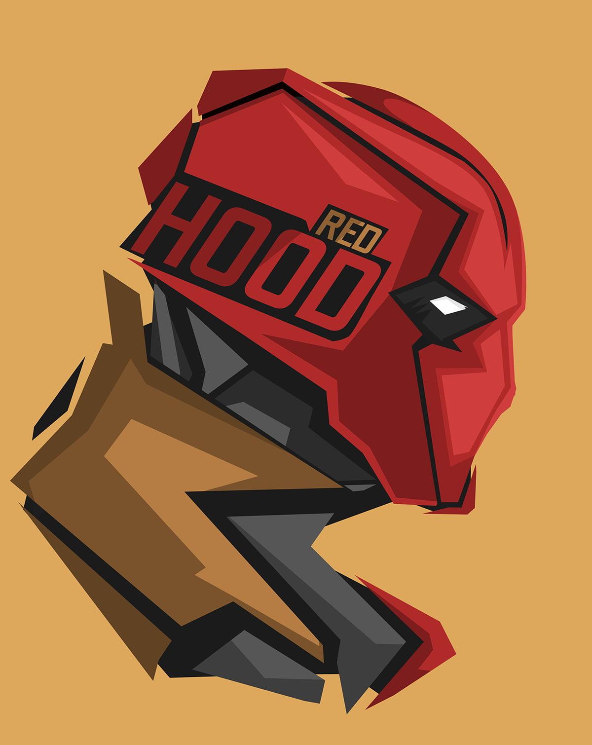 Red Hood illustration, superhero, DC Comics, Red Hood
