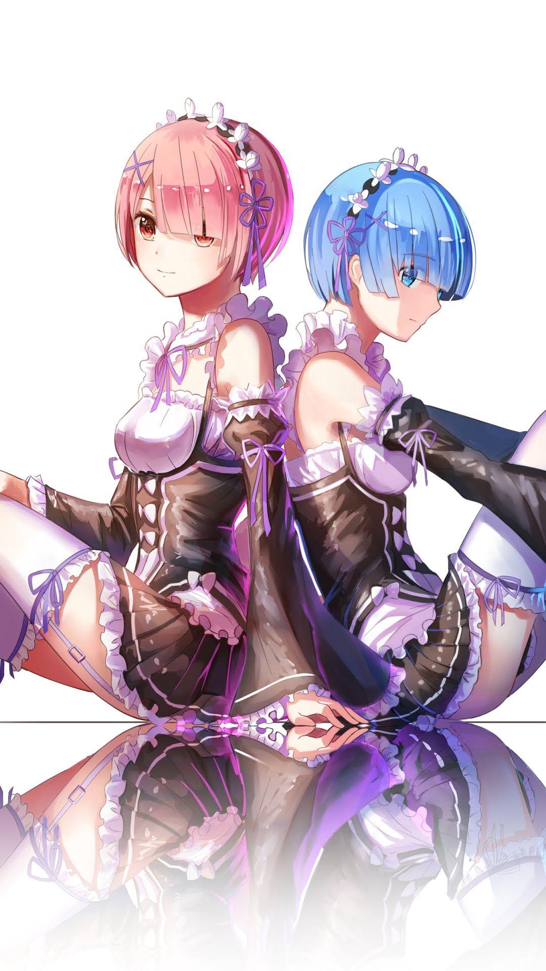 Ram and Rem from Re:Zero. Anime, Anime maid, Anime characters