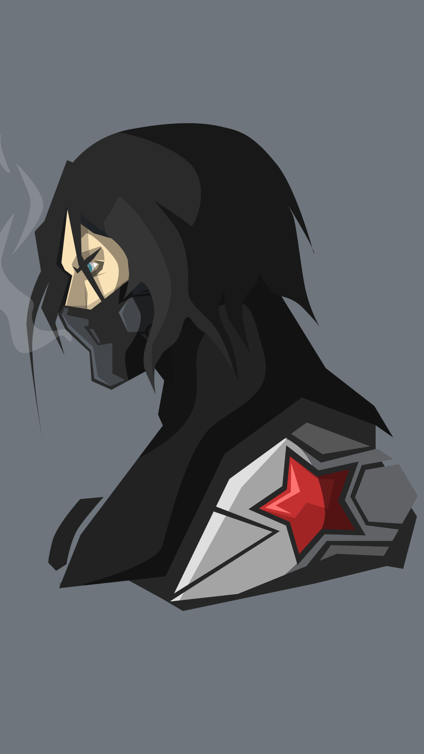 Comics Winter Soldier (1440x2560) Wallpaper