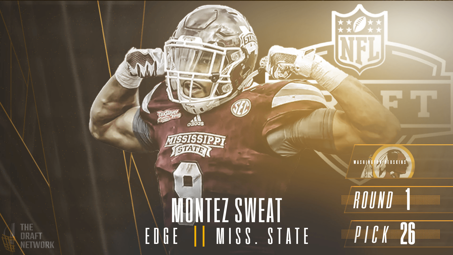 Washington Redskins Select Mississippi State EDGE Montez