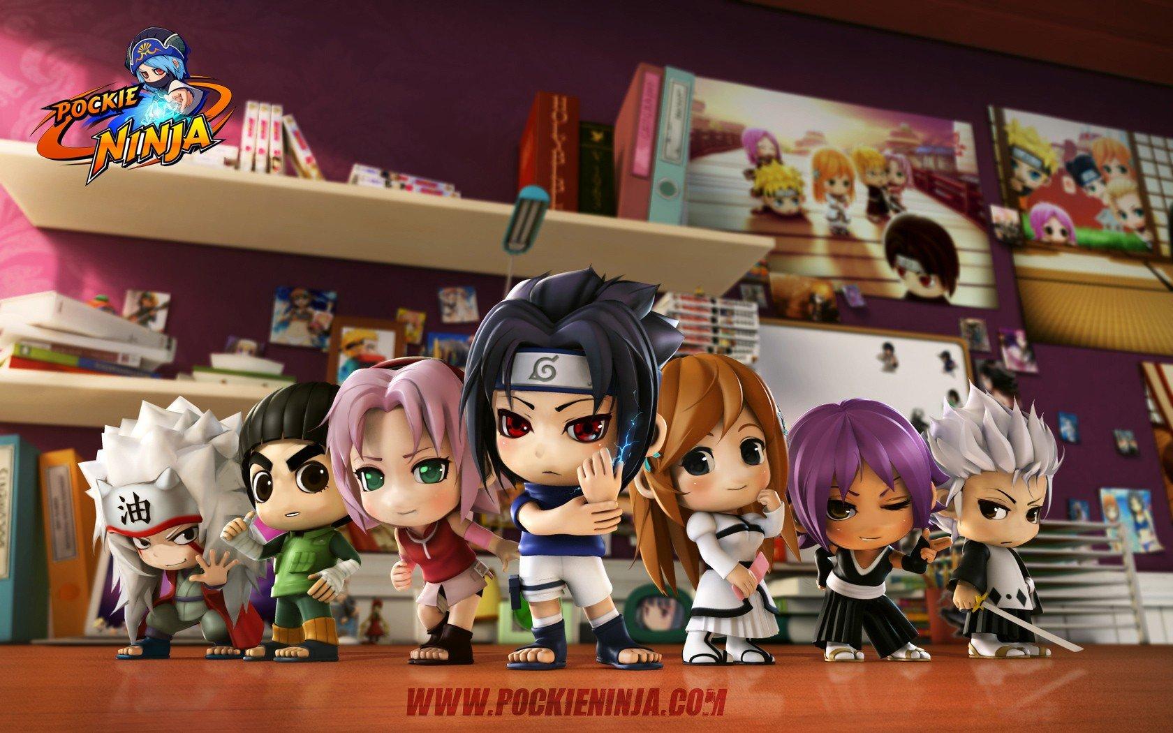 Bleach Haruno Sakura Uchiha Sasuke chibi Naruto: Shippuden