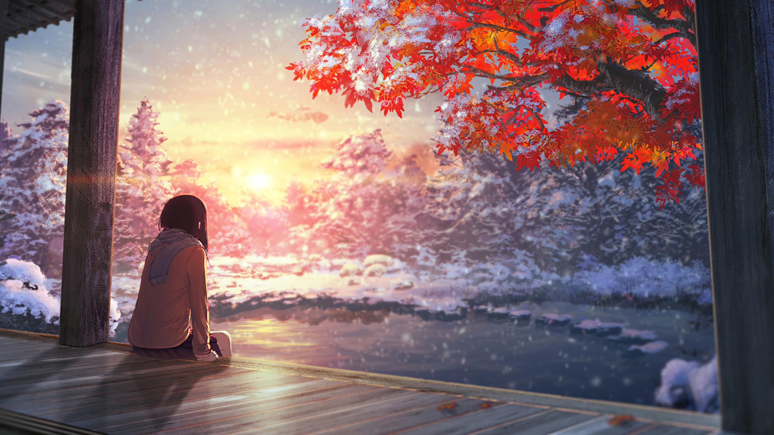 Beautiful Anime Nature Girl HD Anime Girl Wallpapers