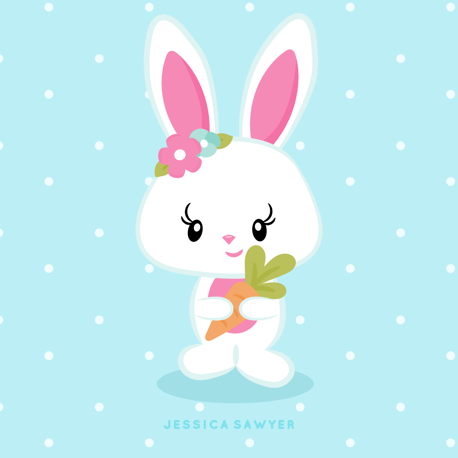 INSTANT DOWNLOAD Bunny Clipart and Vectors for personal