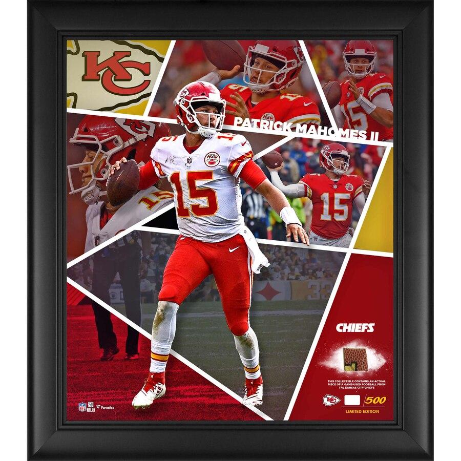 Patrick Mahomes Kansas City Chiefs Framed 15 X 17 Impact Player Collage With A Piece Of Game Used Football Edition Of 500