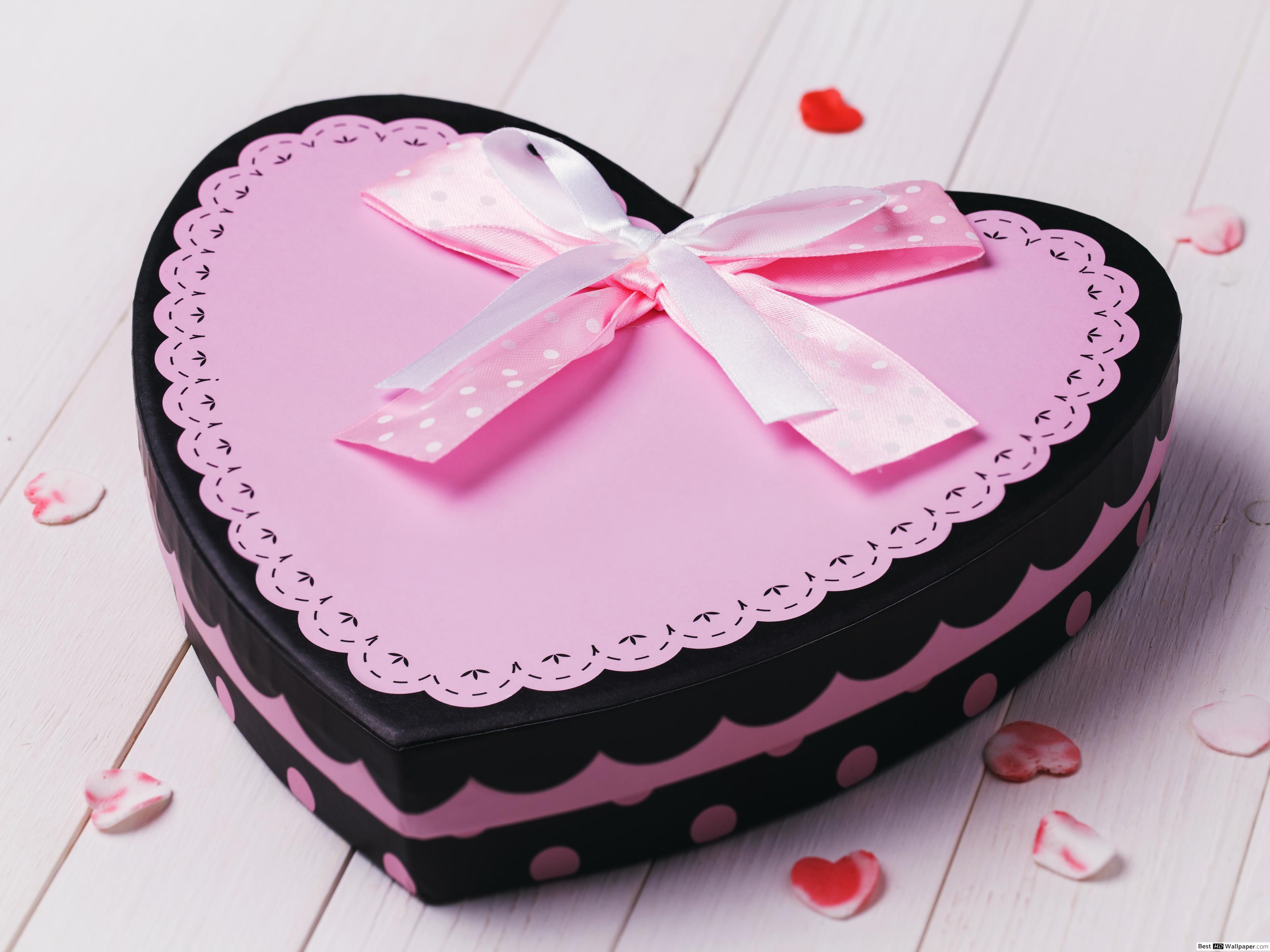 Valentine's Day Heart Shaped Love Cake HD Wallpaper Download