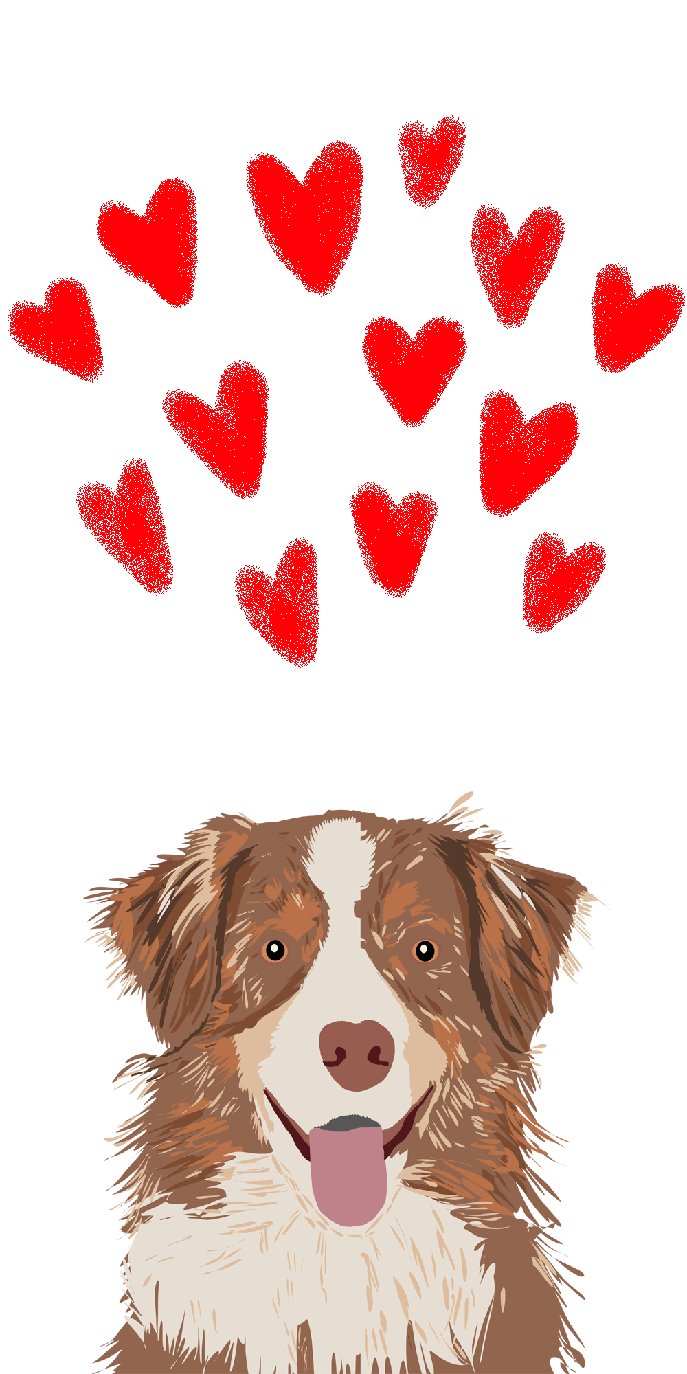 Valentines #Collection #Casetify #iPhone #Case #Art #Design #Gift #Idea #Inspiration #Cool #Wallpaper #Illust. Cute cartoon wallpaper, Dog art, Dog illustration