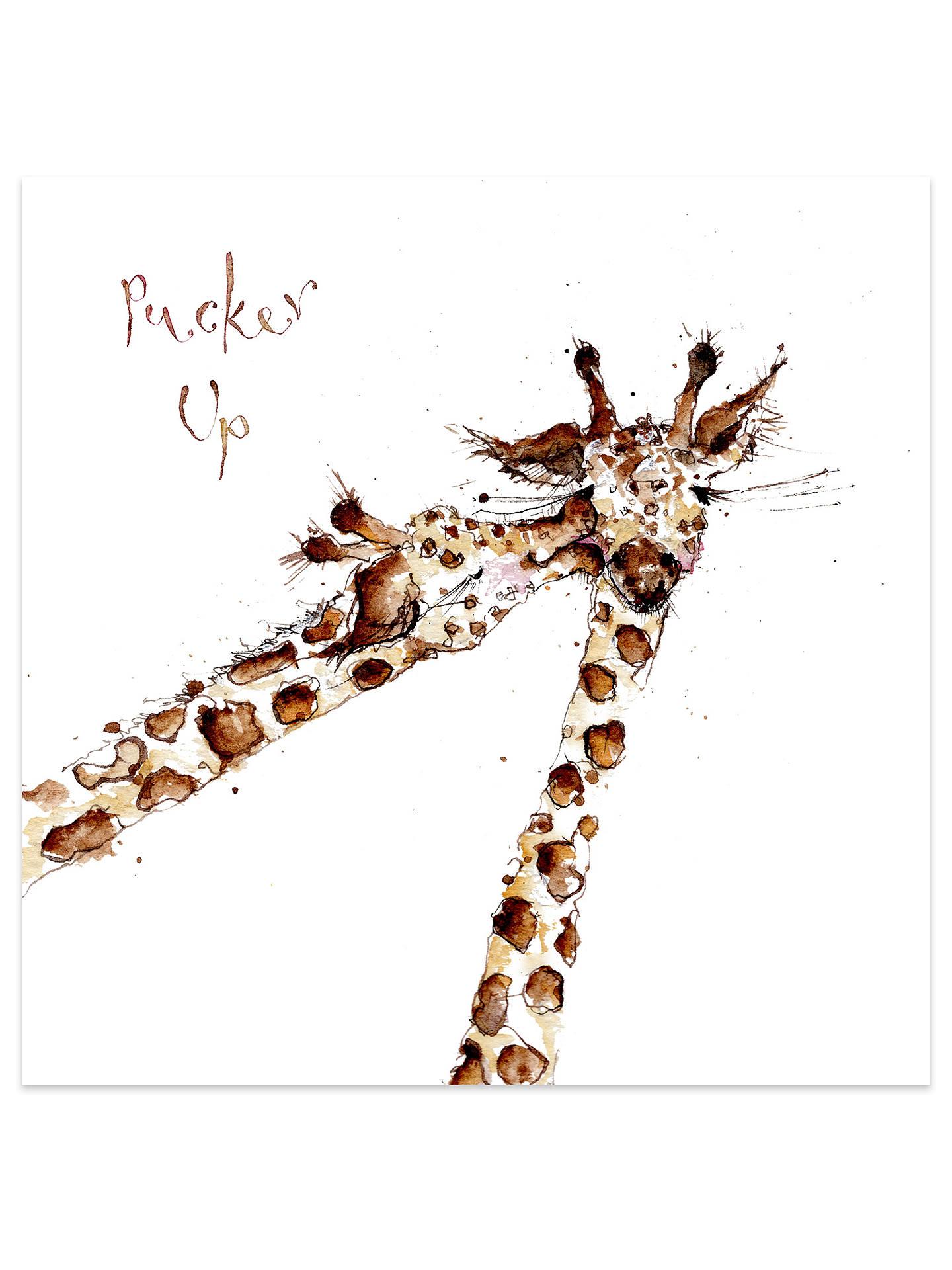 Louise Mulgrew Pucker Up Giraffes Valentine's Day Card at