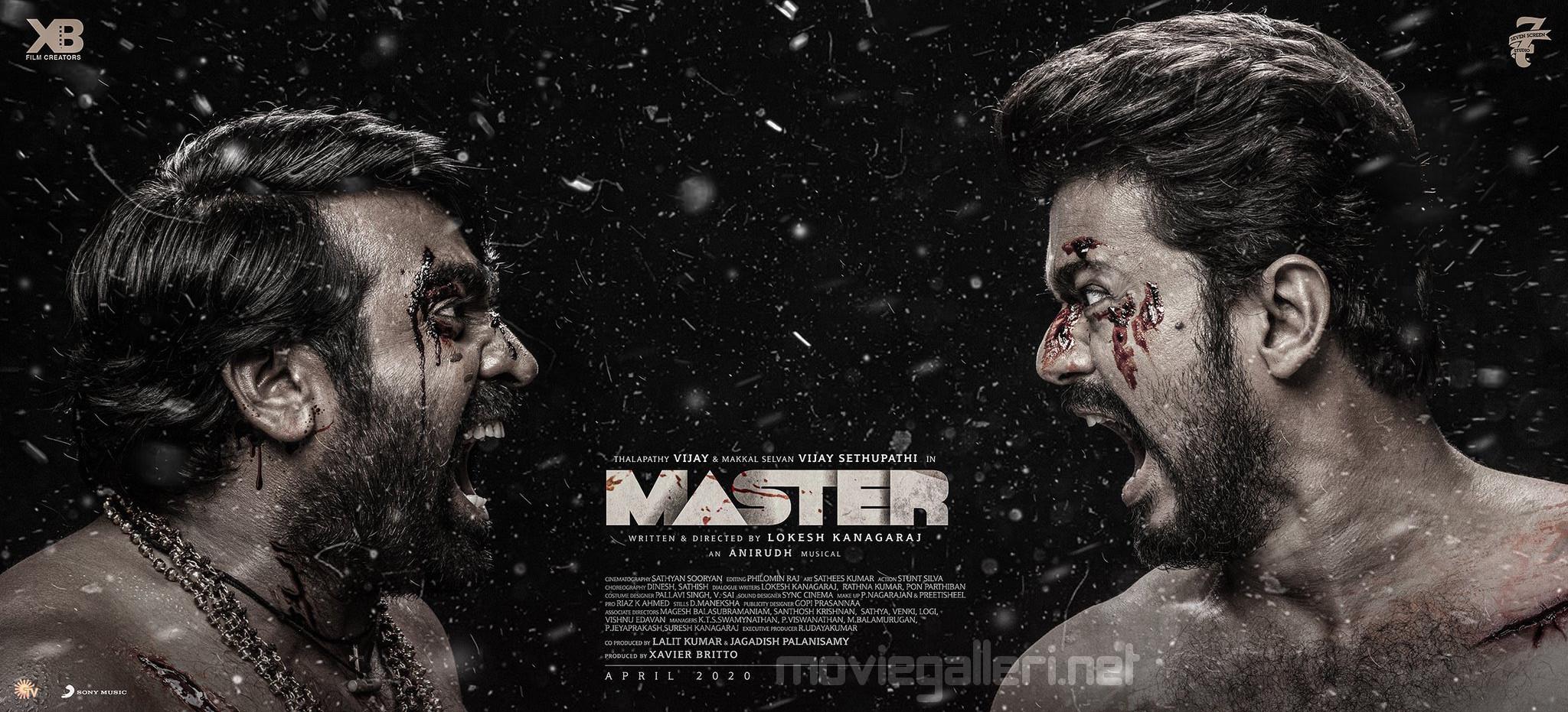 Vijay Sethupathi Vijay Master Movie Third Look Wallpaper HD. New Movie Posters
