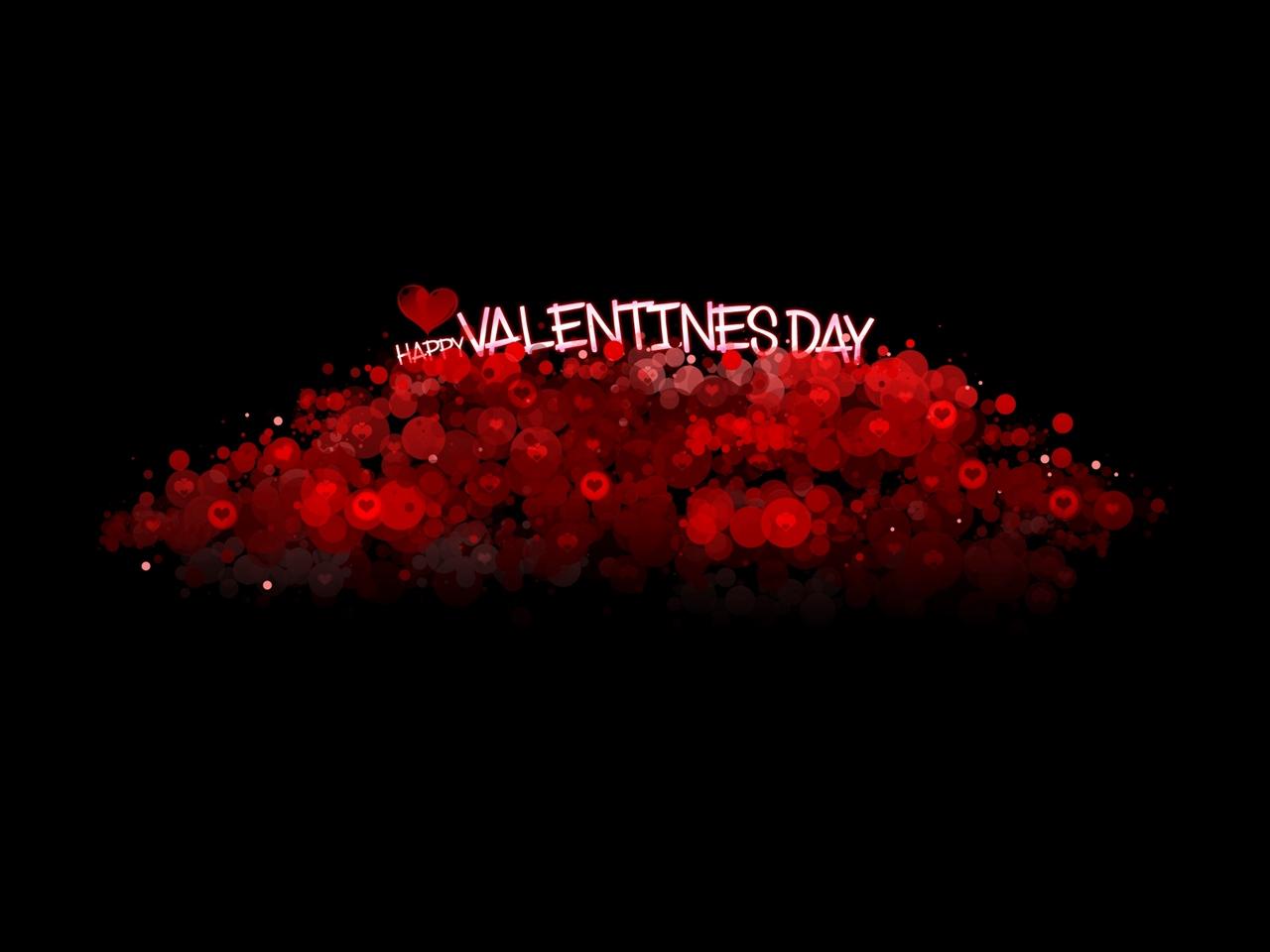 Download wallpaper 1280x960 valentines day, inscription, hearts