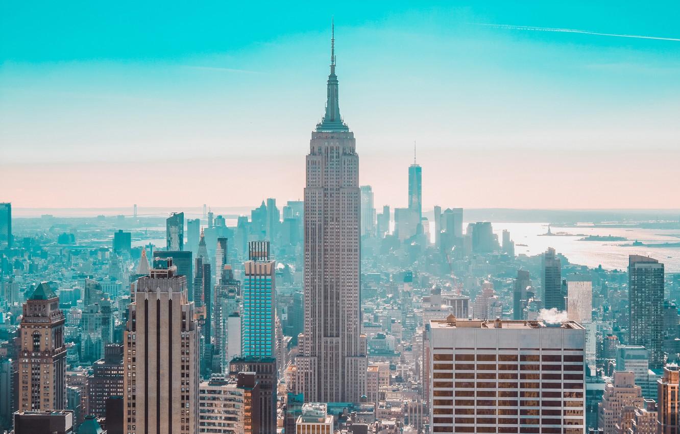 Wallpaper city, USA, sky, NYC, new york, buildings