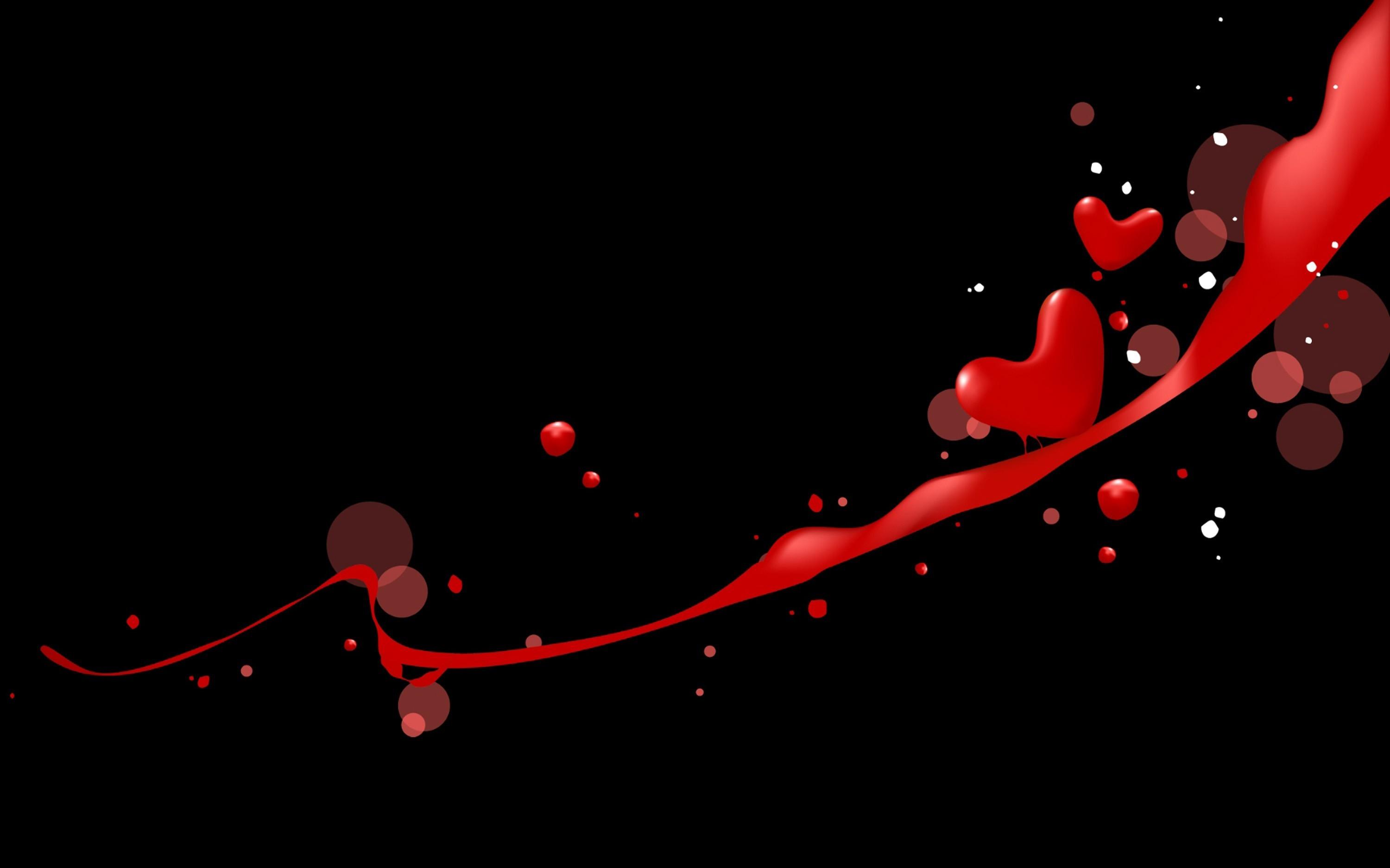 Free download Red Heart Valentines Day Black Backgroung HD Wallpaper [3000x1875] for your Desktop, Mobile & Tablet. Explore Red and Black Heart Wallpaper. Red Heart Black Background, Red