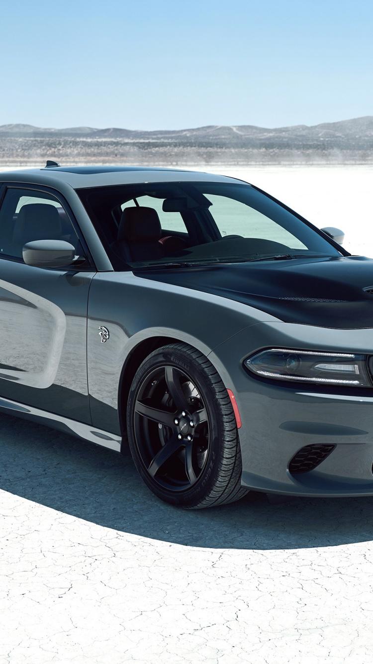 Download Dodge Charger SRT, black and gray, muscle car