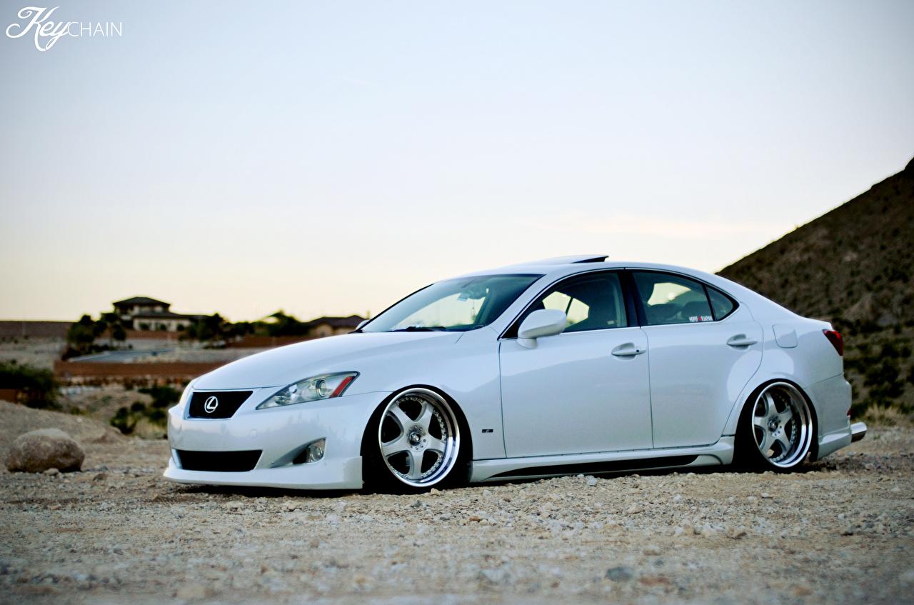 image Lexus IS250 White Sky Cars Side