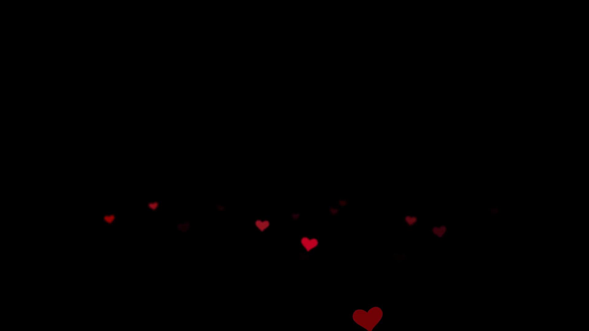 Hearts with Black Background