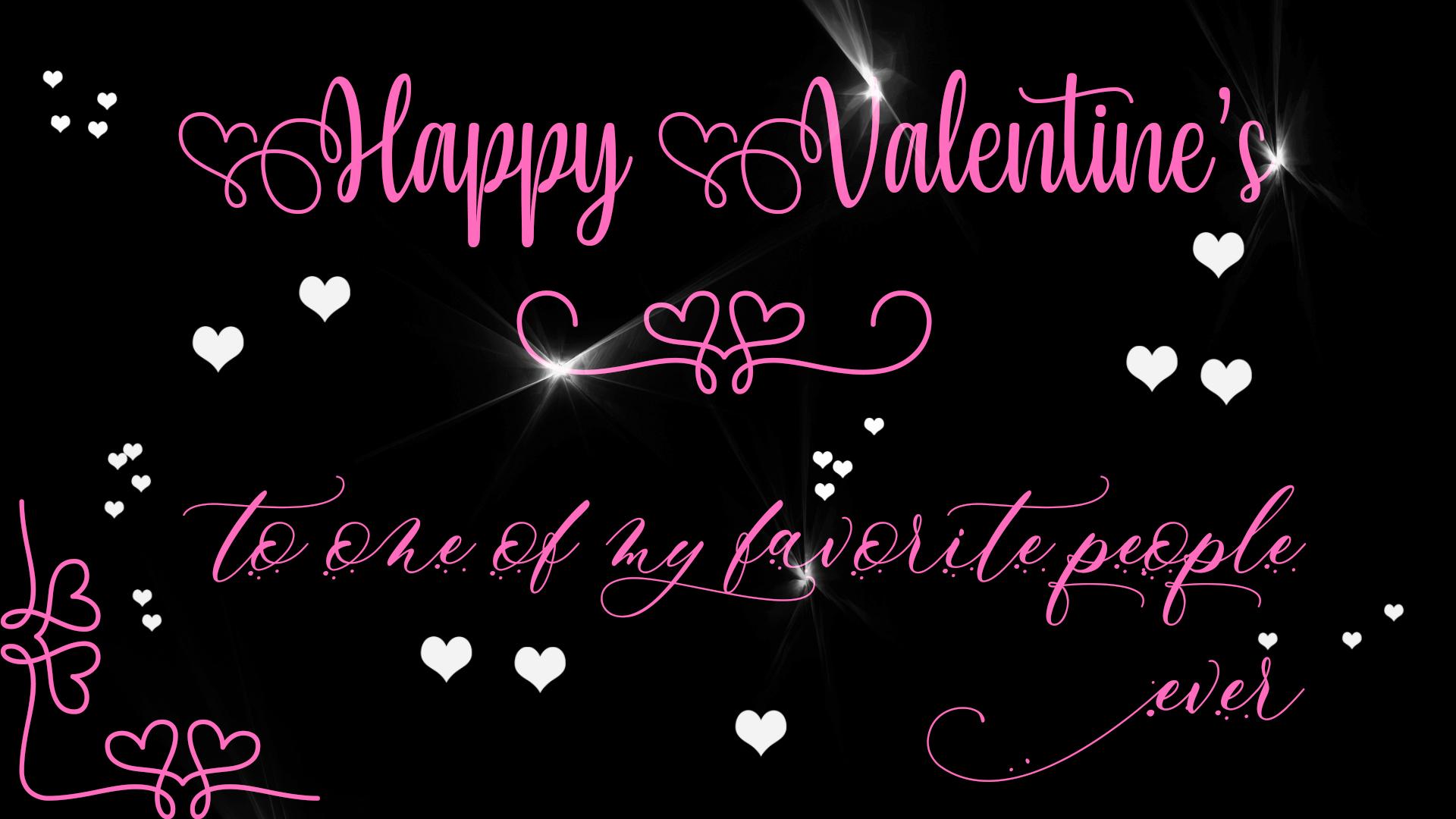Valentines Day, Black, Holiday, Typography, Pink