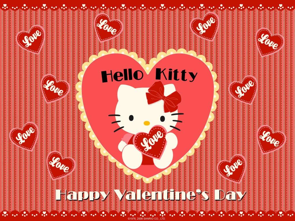 Happy Valentine Day Hello Kitty Wallpaper Download High