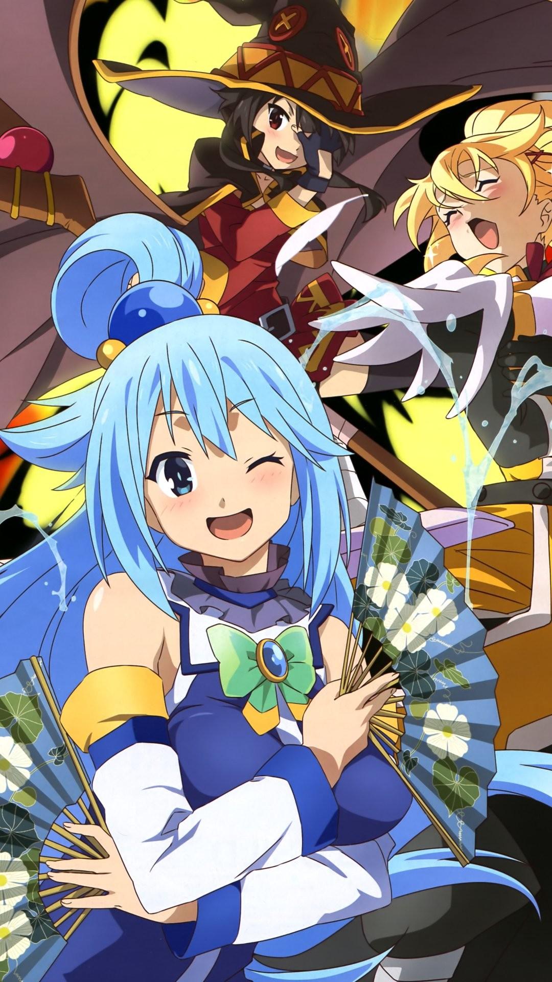 Kazuma Sato, aqua, konosuba, HD phone wallpaper