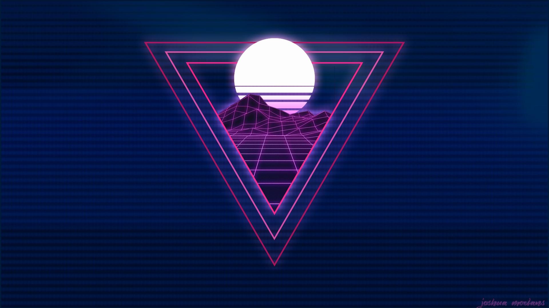 Inspirational Neon Retro Wallpaper Combination