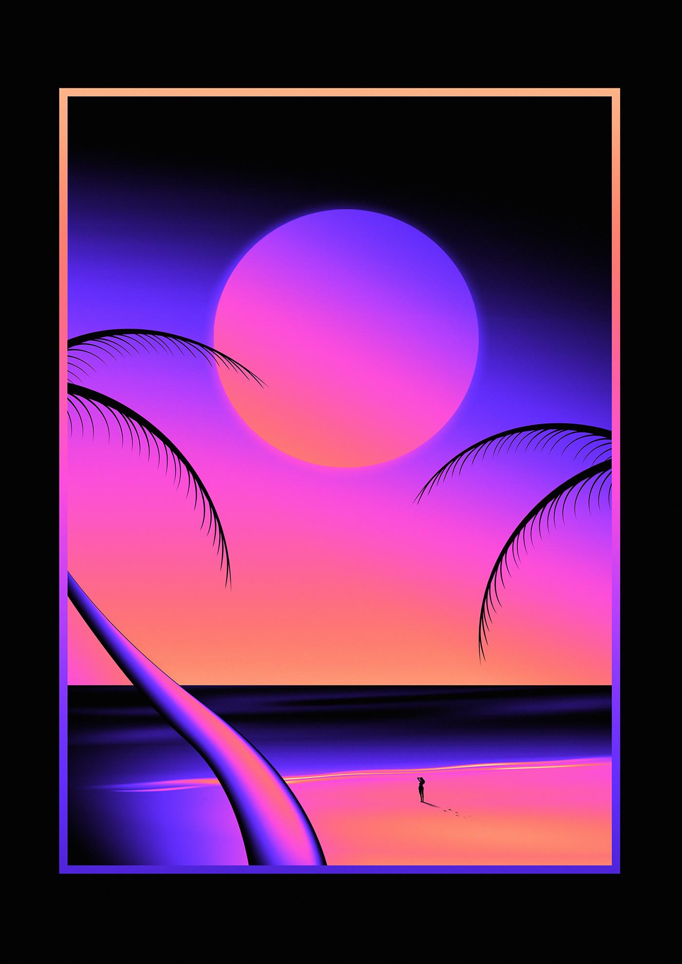 Neon 80s Wallpaper